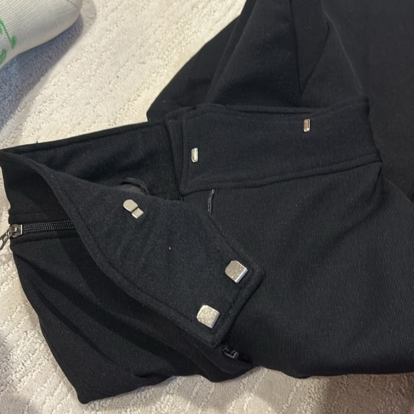 Vintage 80s Black wool blend Ski Snow Pants Small made in Italy size 8 US XS/S - Picture 9 of 12